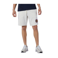 New Balance Men's Athletics Club Fleece Shorts, White, rebel_hi-res