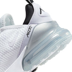 Nike Air Max 270 PS Kids Casual Shoes, White/Purple, rebel_hi-res
