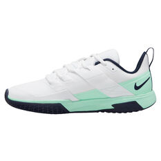 NikeCourt Vapor Lite Womens Hard Court Tennis Shoes, White/Blue, rebel_hi-res