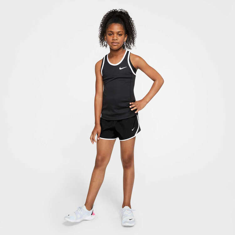Nike Girls Dri-FIT Tempo Shorts, Black / White, rebel_hi-res