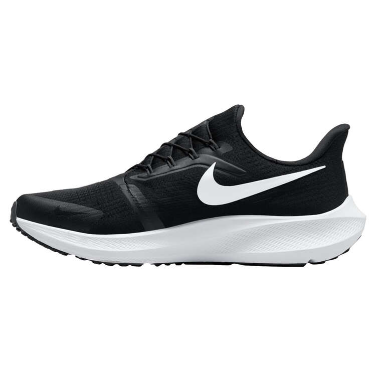 Nike Air Zoom Pegasus FlyEase Mens Running Shoes Black/White US 8, Black/White, rebel_hi-res