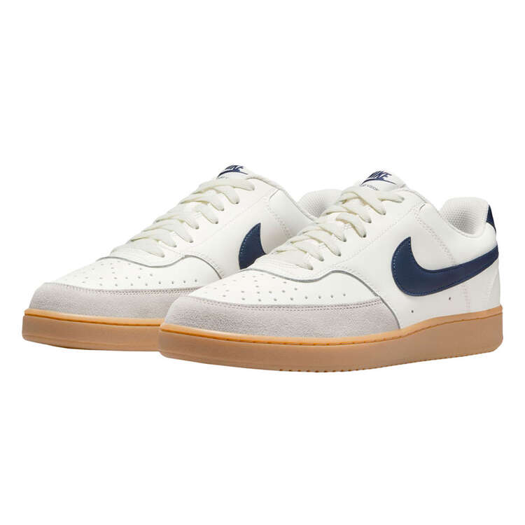 Nike Court Vision Low Mens Casual Shoes, White/Navy, rebel_hi-res