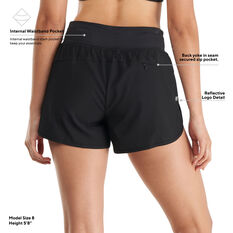 Ell & Voo Womens Essentials Shorts, Black, rebel_hi-res
