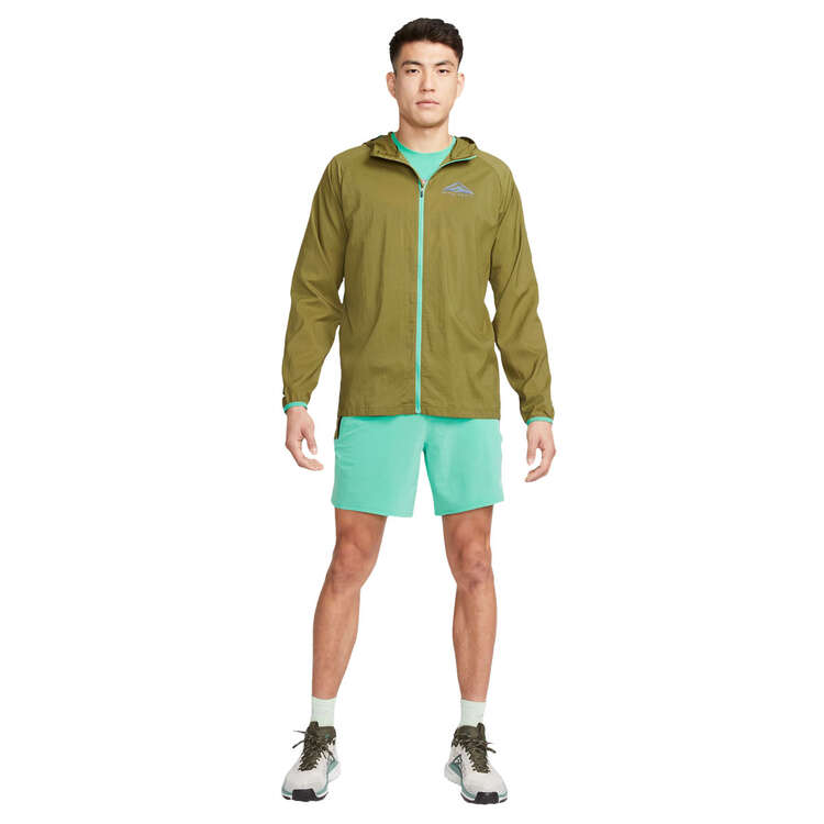 Nike Mens Trail Aireez Lightweight Running Jacket, Green, rebel_hi-res