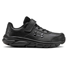 Under Armour Charged Assert 8 Kids Running Shoes, Black, rebel_hi-res