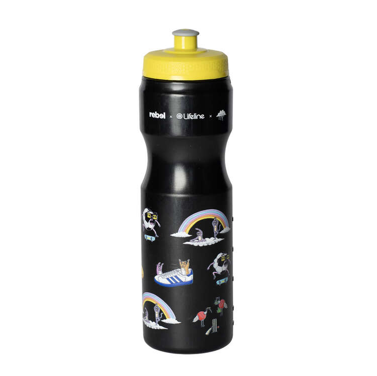 Lifeline Squeeze 800ml Water Bottle - Black, , rebel_hi-res