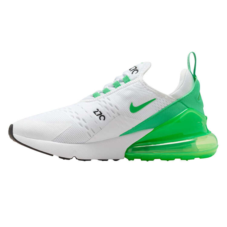 Nike Air Max 270 Womens Casual Shoes White/Green US 6, White/Green, rebel_hi-res