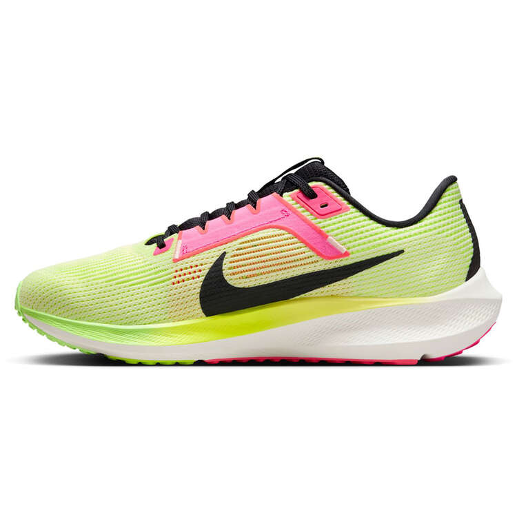 Nike Air Zoom Pegasus 40 Hakone Ekiden Mens Running Shoes, Green/Pink, rebel_hi-res