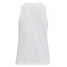 Under Armour Womens Sportstyle Graphic Muscle Tank White XS, White, rebel_hi-res