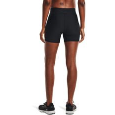 Under Armour Womens HeatGear Armour Mid-RIse Middy Shorts, Black, rebel_hi-res