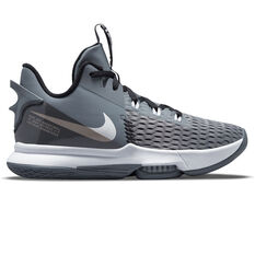 Nike LeBron Witness 5 Basketball Shoes Grey US 7, Grey, rebel_hi-res