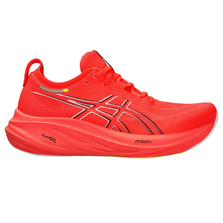 Asics GEL Nimbus 26 Mens Running Shoes Red/Black US 7, Red/Black, rebel_hi-res