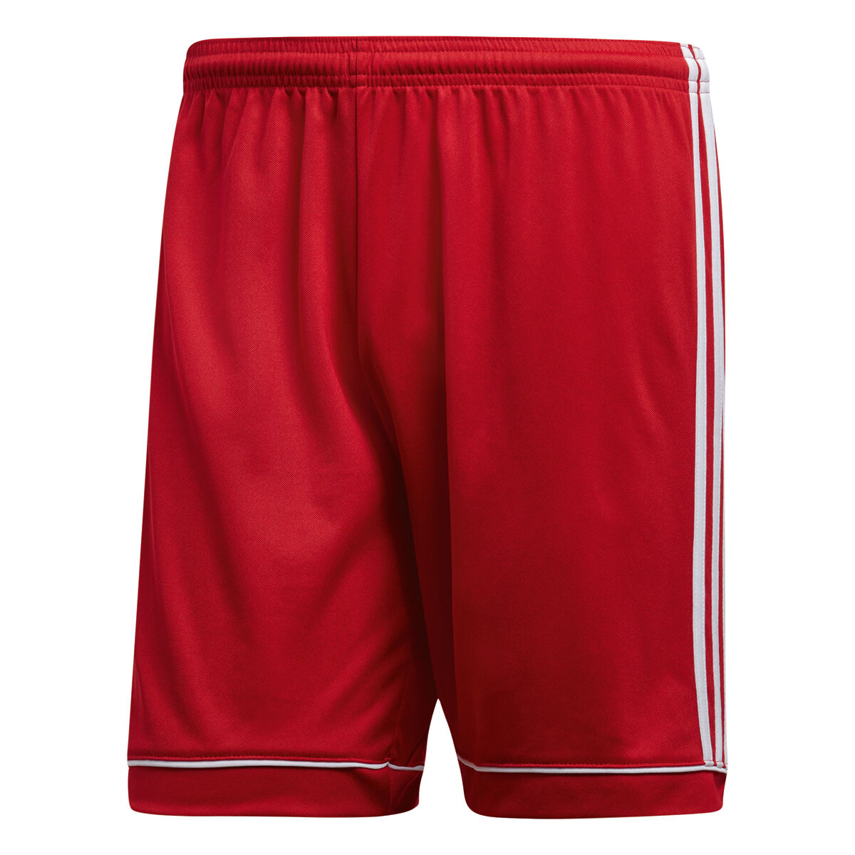 red adidas football shorts