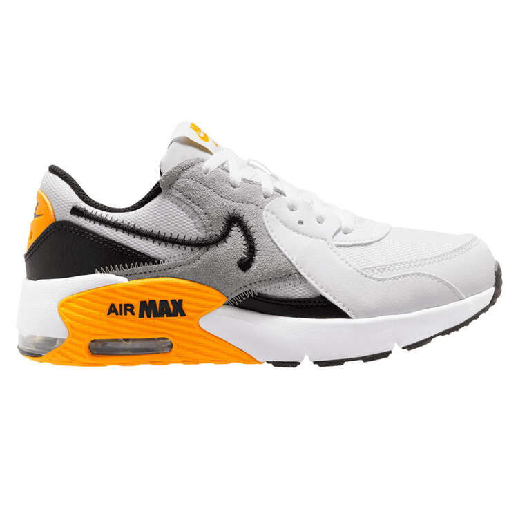 Nike Air Max Excee GS Kids Casual Shoes White/Black US 4, White/Black, rebel_hi-res