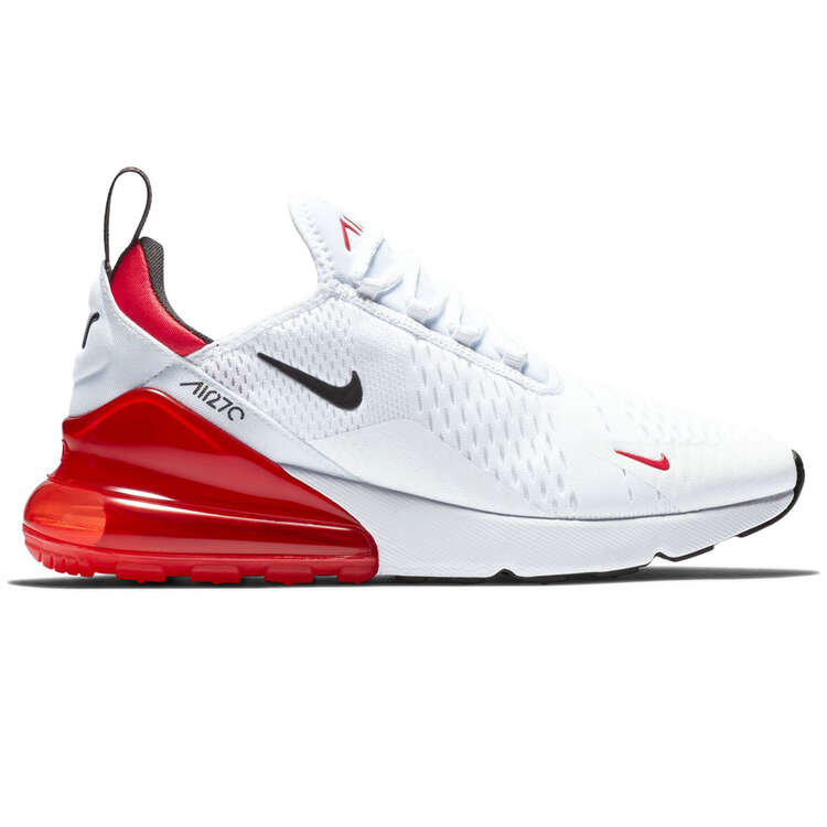 Nike Air Max 270 Mens Casual Shoes White/Red US 7, White/Red, rebel_hi-res