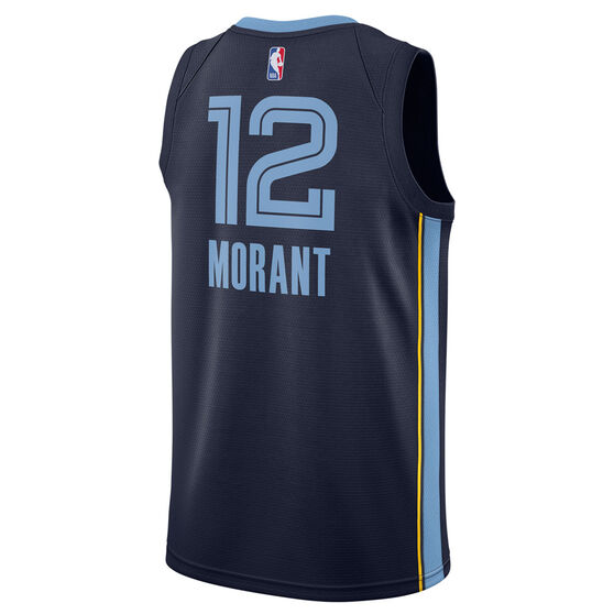 Nike Memphis Grizzlies Ja Morant 2021/22 Mens Icon Jersey, Navy, rebel_hi-res