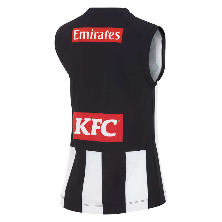 Collingwood Magpies 2024 Womens Home Guernsey Black/White XS, Black/White, rebel_hi-res