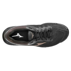 Mizuno Wave Phantom 2 Womens Netball Shoes Black US 6.5, Black, rebel_hi-res
