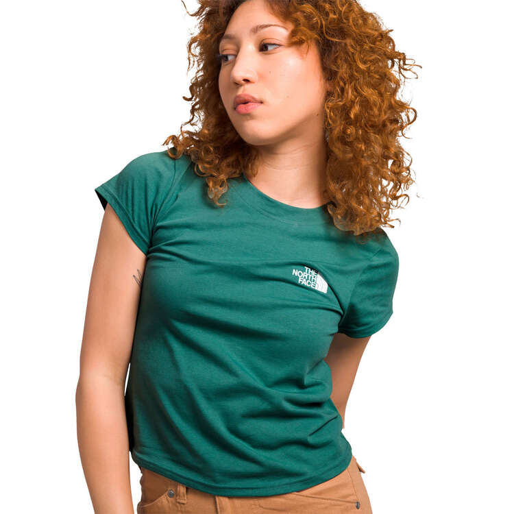 The North Face Womens Evolution Cutie Tee, Green, rebel_hi-res