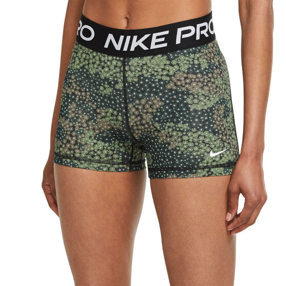 Nike Pro Womens 3 inch Printed Shorts, Print, rebel_hi-res