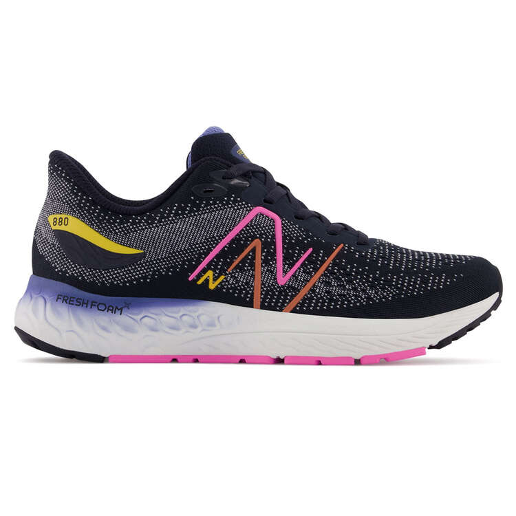 New Balance 880 v12 GS Kids Running Shoes, Navy/Pink, rebel_hi-res