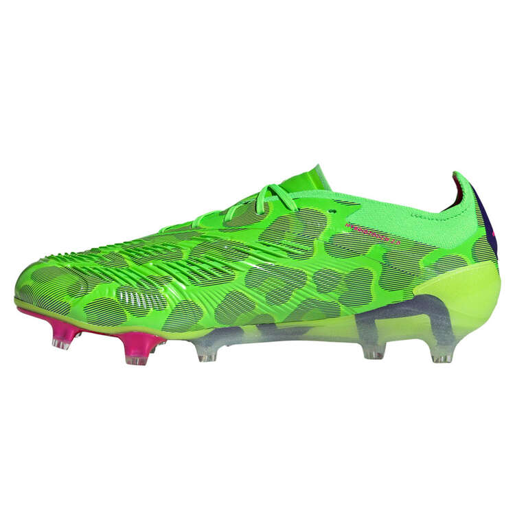 adidas Predator Elite Football Boots Green/Pink US Mens 7 / Womens 8, Green/Pink, rebel_hi-res