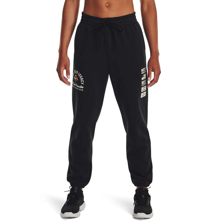 Under Armour Womens Project Rock Heavyweight Terry Pants, , rebel_hi-res
