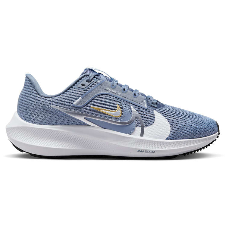 Nike Air Zoom Pegasus 40 Premium Womens Running Shoes Grey/White US 6, Grey/White, rebel_hi-res