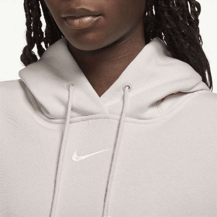 Nike Womens Phoenix Oversized Pullover Hoodie, White, rebel_hi-res