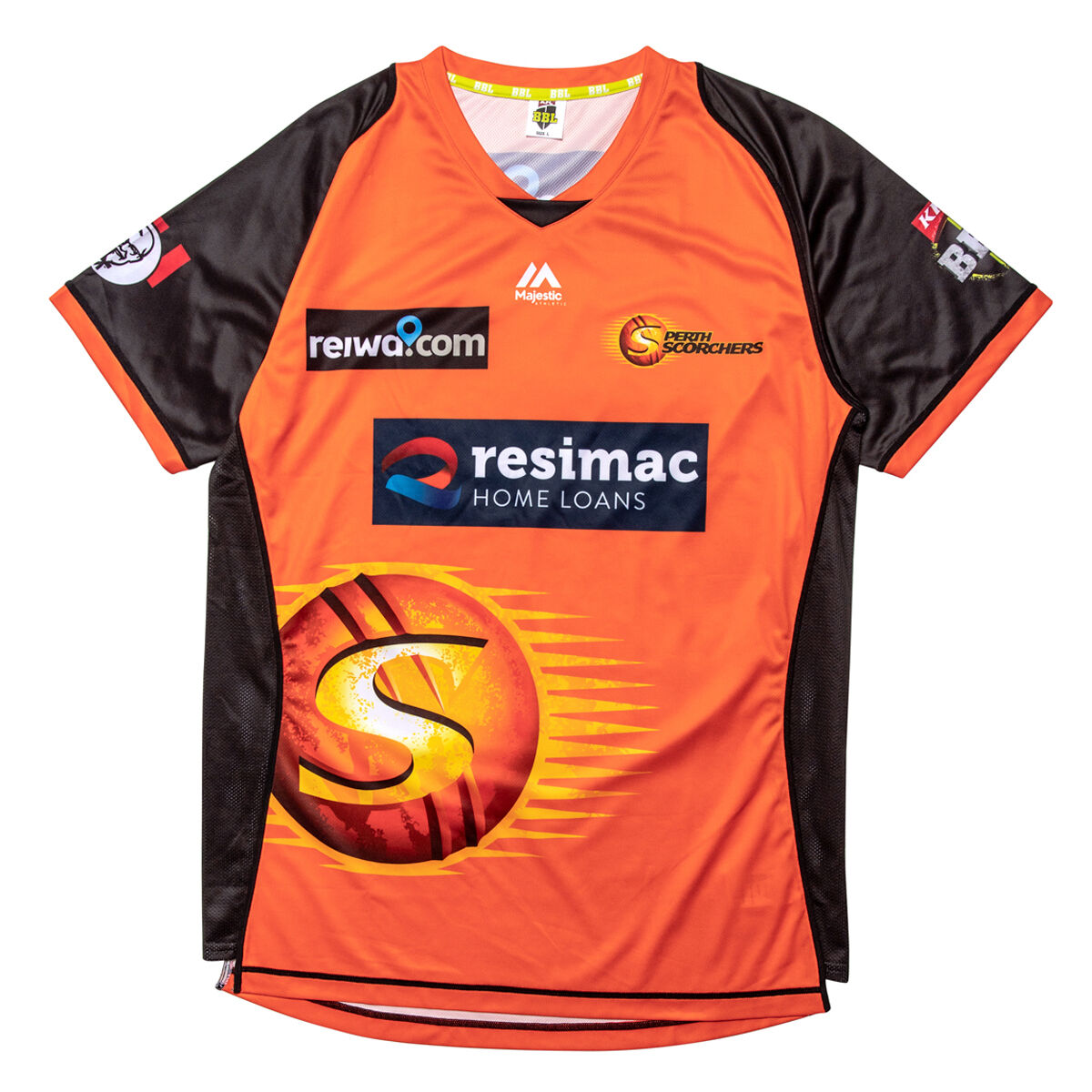 orange cricket jersey