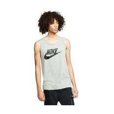Nike Mens Sportswear Icon Futura Tank Grey XS, Grey, rebel_hi-res