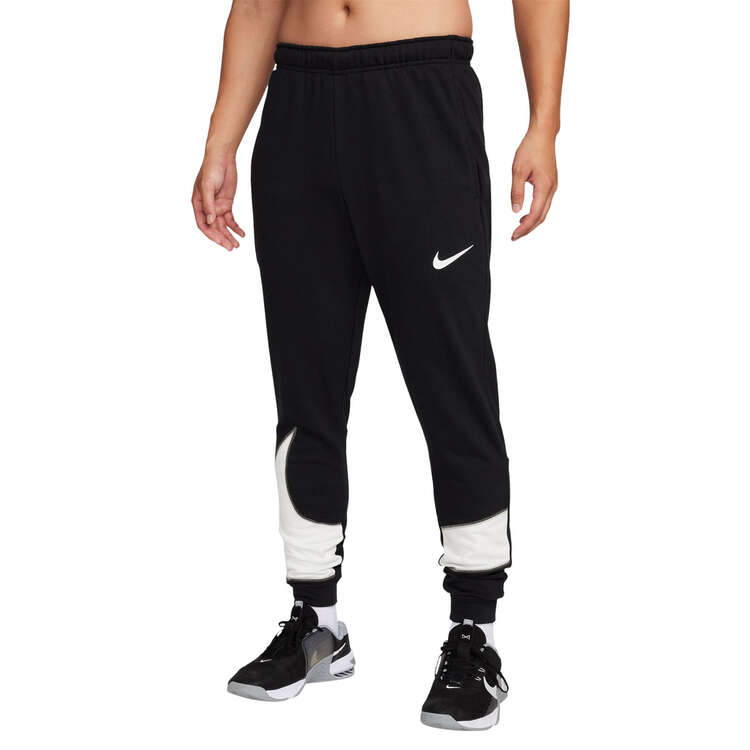 Nike Mens Dri-FIT Tapered Training Pants, Black, rebel_hi-res