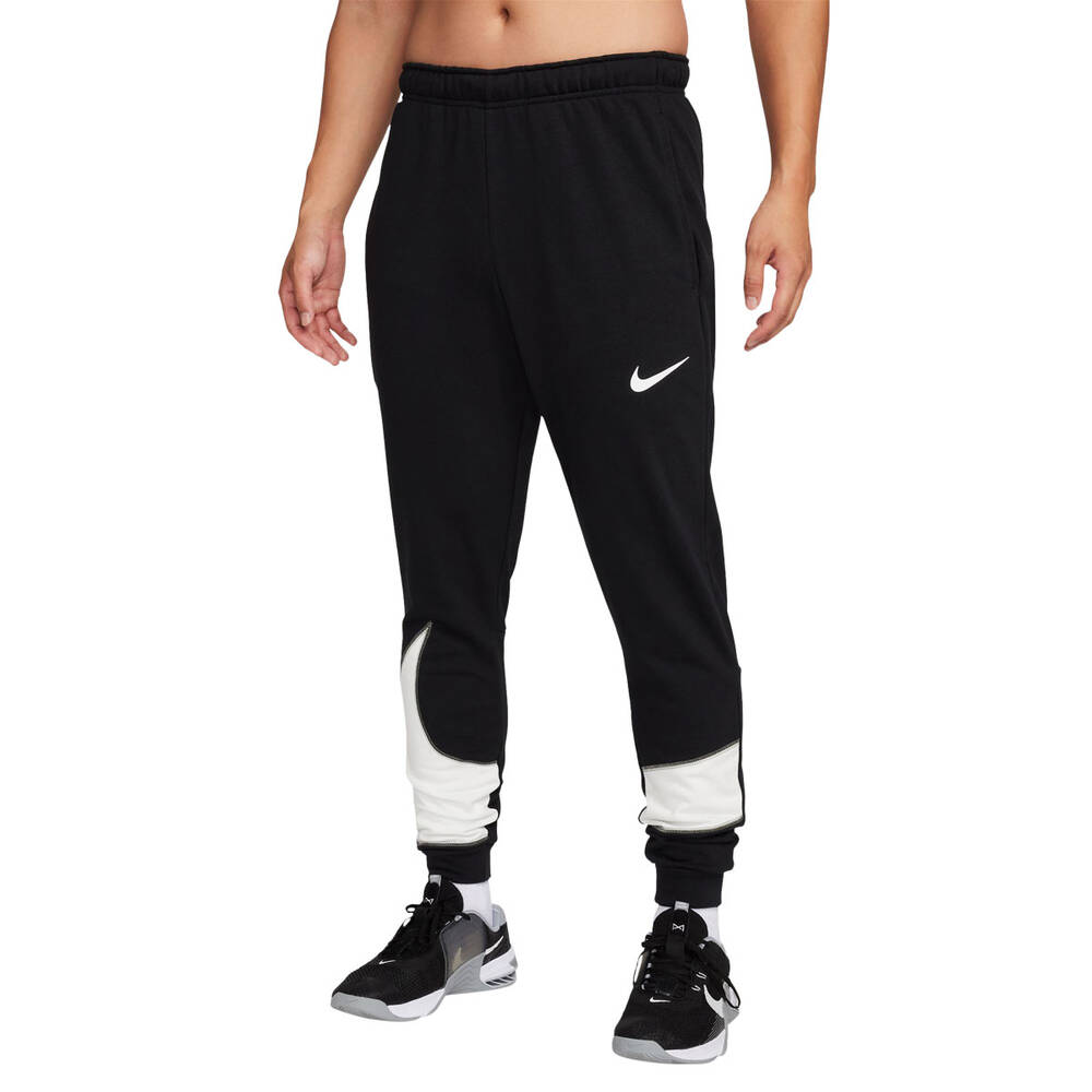 Nike Mens Dri-FIT Tapered Training Pants Black S | Rebel Sport