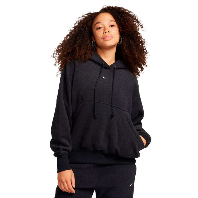 Nike Womens Sportswear Phoenix Plush Oversized Hoodie, Black, rebel_hi-res