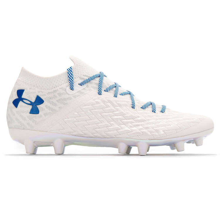 Under Armour Clone Magnetico Pro Football Boots White/Blue US Mens 8 Womens 9.5 | Rebel Sport