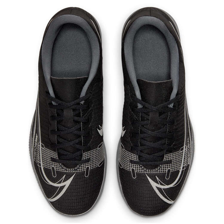 Nike Mercurial Vapor 14 Club Kids Indoor Soccer Shoes Black/Grey US 1, Black/Grey, rebel_hi-res
