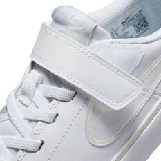 Nike Court Legacy PS Kids Casual Shoes, White, rebel_hi-res