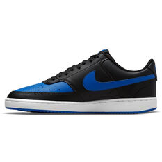 Nike Court Vision Low Mens Casual Shoes Black/Blue US 6, Black/Blue, rebel_hi-res