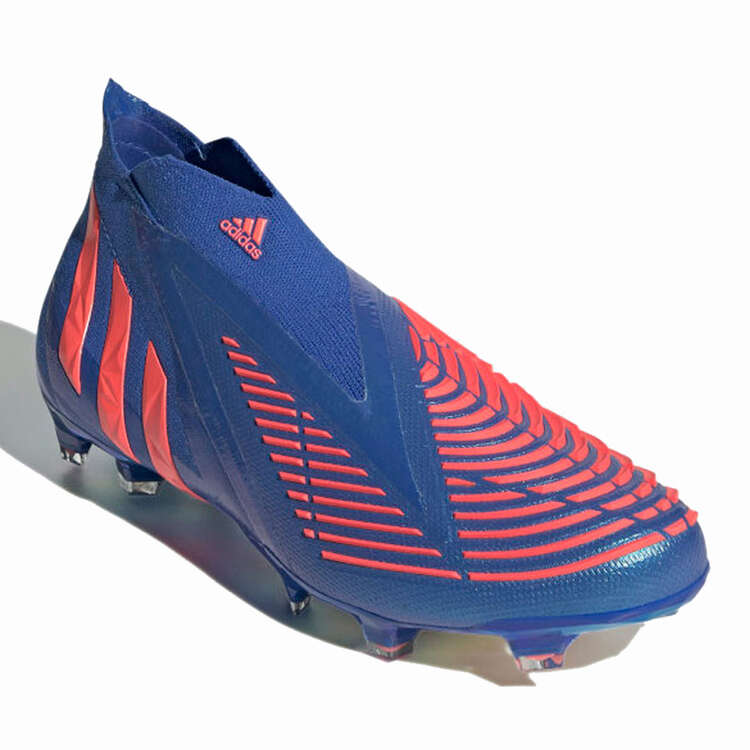 adidas Predator Edge + Football Boots Blue/Red US Mens 7.5 / Womens 8.5, Blue/Red, rebel_hi-res