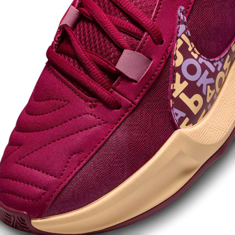 Nike Zoom Freak 5 Basketball Shoes, Red, rebel_hi-res