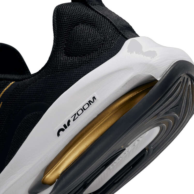 Nike Air Zoom Arcadia 2 GS Kids Running Shoes, Black/White, rebel_hi-res