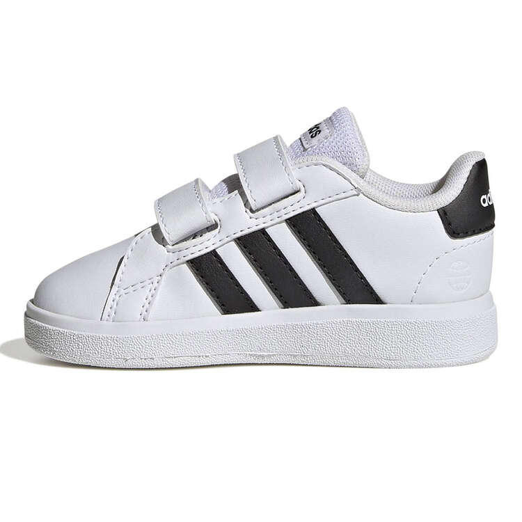 adidas Grand Court 2.0 Toddlers Shoes White/Black US 4, White/Black, rebel_hi-res