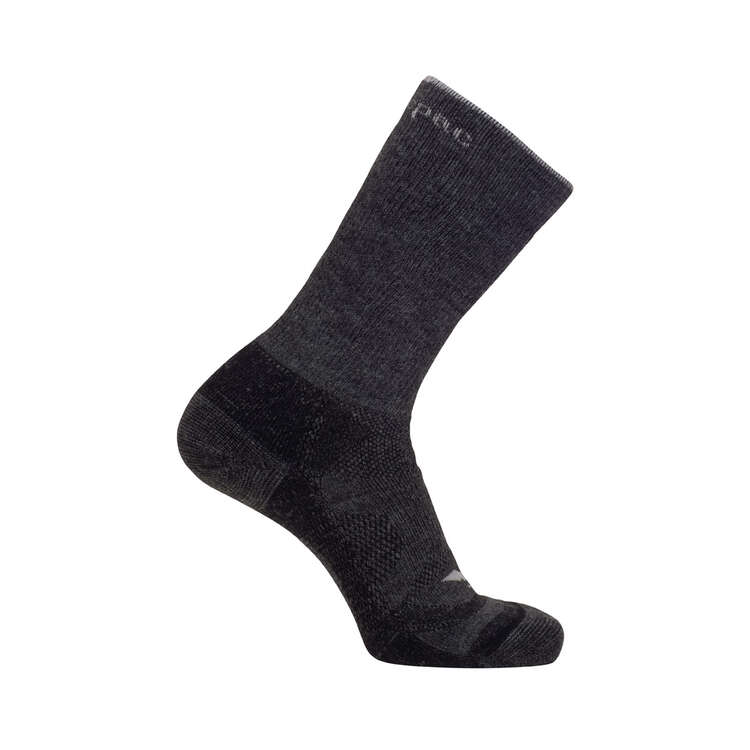 Macpac Unisex Merino Hiking Socks Grey L, Grey, rebel_hi-res