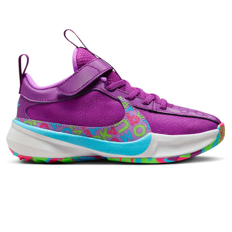 Nike Freak 5 PS Kids Basketball Shoes Purple/Blue US 11, Purple/Blue, rebel_hi-res