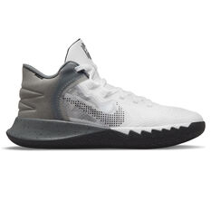 Nike Kyrie Flytrap 5 Kids Basketball Shoes White/Grey US 4, White/Grey, rebel_hi-res