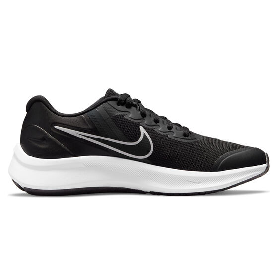 Nike Star Runner 3 GS Kids Running Shoes Black/Grey US 4, Black/Grey, rebel_hi-res