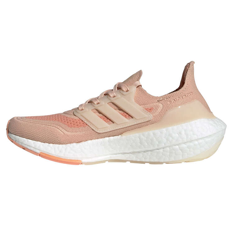 adidas Ultraboost 21 Womens Running Shoes Pink/White US 8, Pink/White, rebel_hi-res