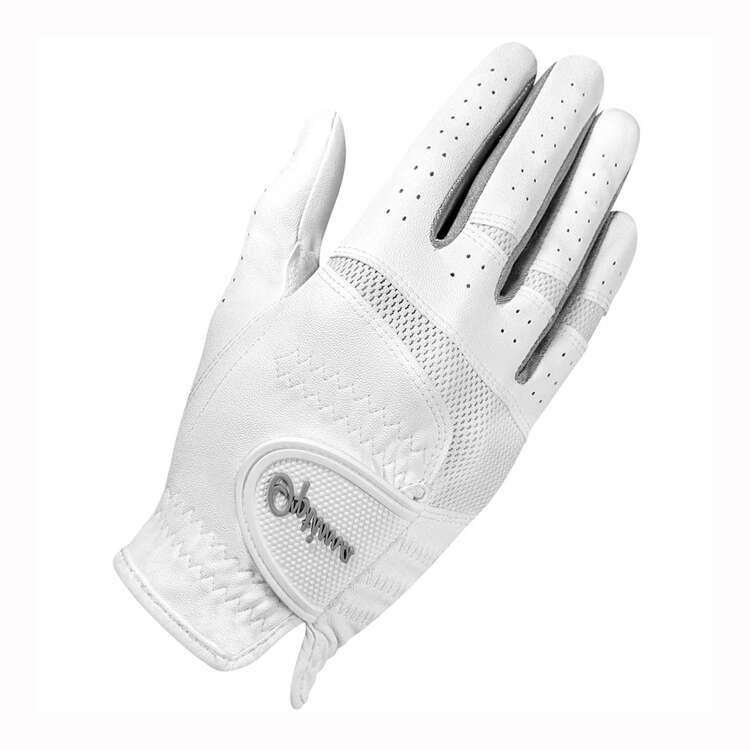 Optima XTD All Weather Ladies Golf Glove White / Silver S, White / Silver, rebel_hi-res