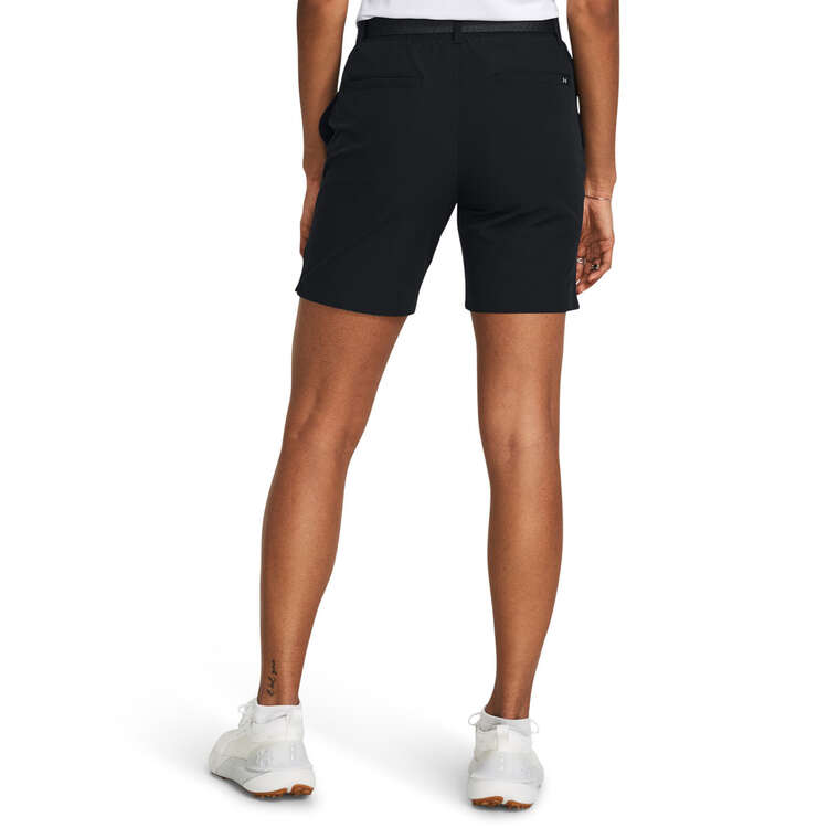 Under Armour Womens 7 Inch Drive Shorts, Black, rebel_hi-res