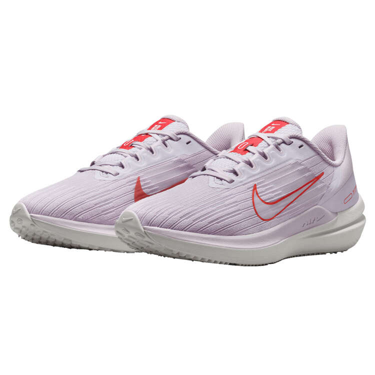 Nike Air Winflo 9 Womens Running Shoes, Purple/Red, rebel_hi-res